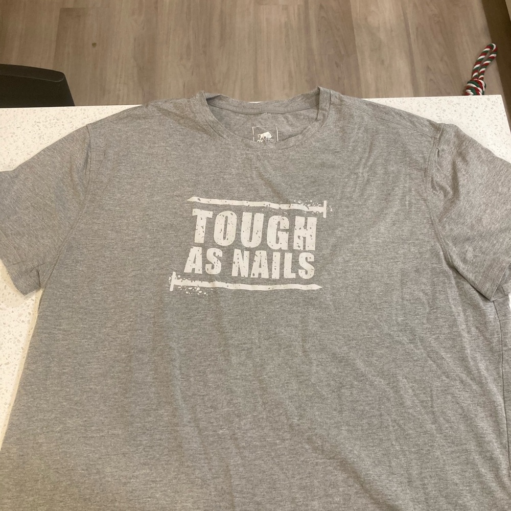 Tough As Nails Men's Gray T-Shirt